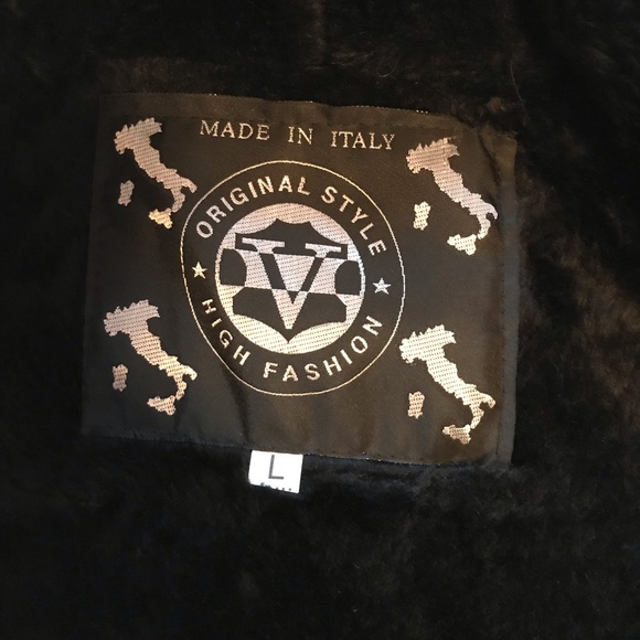 Made in Italy Mens T Shearling Jacket - Picture 5 of 14